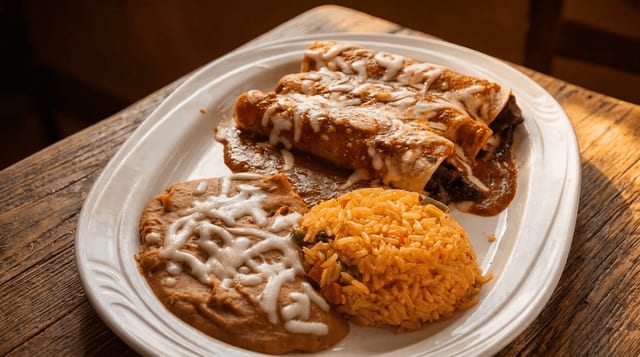 Steak Enchiladas.